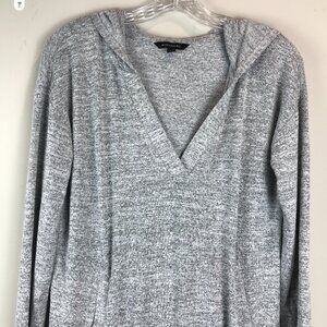 Womens Gray Banana Republic Hooded Pullover Size S